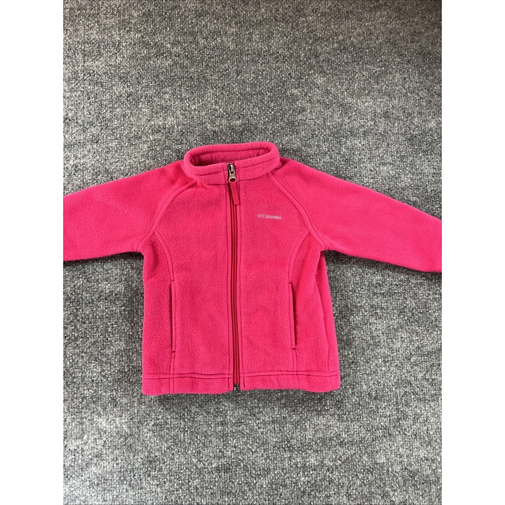 Columbia Sportswear Toddler Full-Zip Fleece Jacket - Hot Pink - 12-18 Months